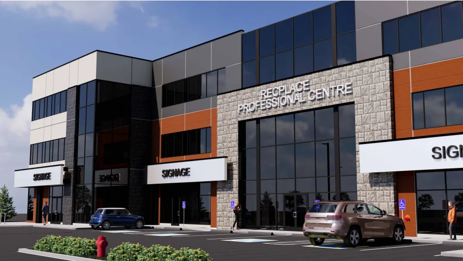 Front exterior rendering of RECPLACE Professional Centre